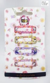 Hana Jewel 12 Pcs Cute Kitty Hair Clips - Multicolor Snap Clips, Hair Barrettes & Duckbill Hairpins for Girls & Kids